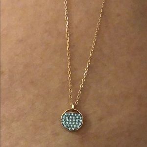 Ginger Blue with Rose gold necklace